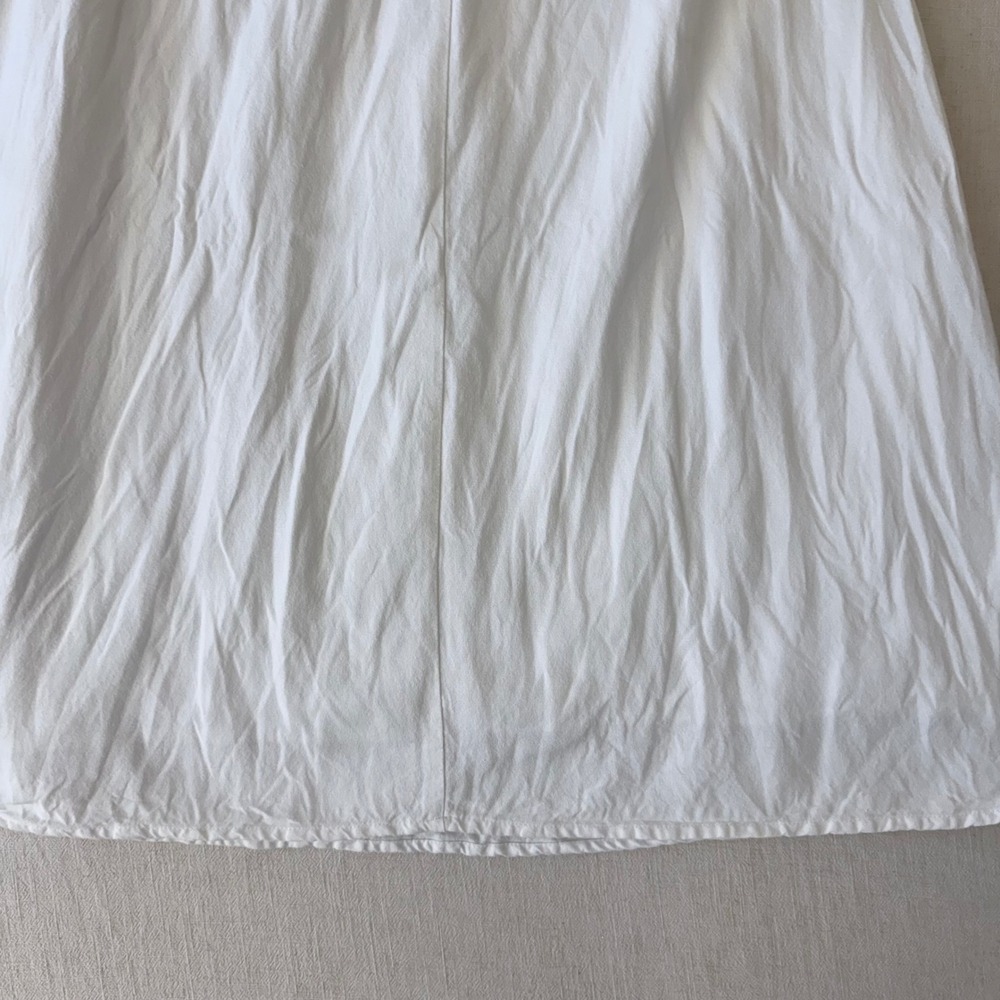 Petal + Pup Midi Skirt Womens XS White Linen Blend Elastic Waist Coastal Chic - Picture 11 of 12